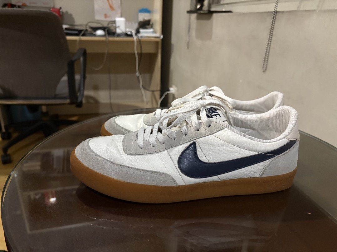 Nike Killshot 2 J Crew Sail Midnight Navy (Category: Sneakers) located in Pasay City. Submitted by enzopeco (Listing ID 1455492149, Image 3). Description: Nike Killshot 2 J Crew Sail Midnight Navy Size US 12 Men 8.5/10 condition No box Issue: seps (will send pictures upon request) 1,800 pesos PM for more inquiries.
