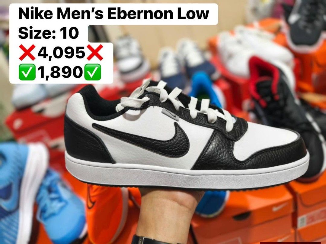 Nike Men's Ebernon Low (Category: Sneakers) located in General Trias. Submitted by jhayieh_13 (Listing ID 1455434129, Image 1). Description: Original brand new money back if proven fake.