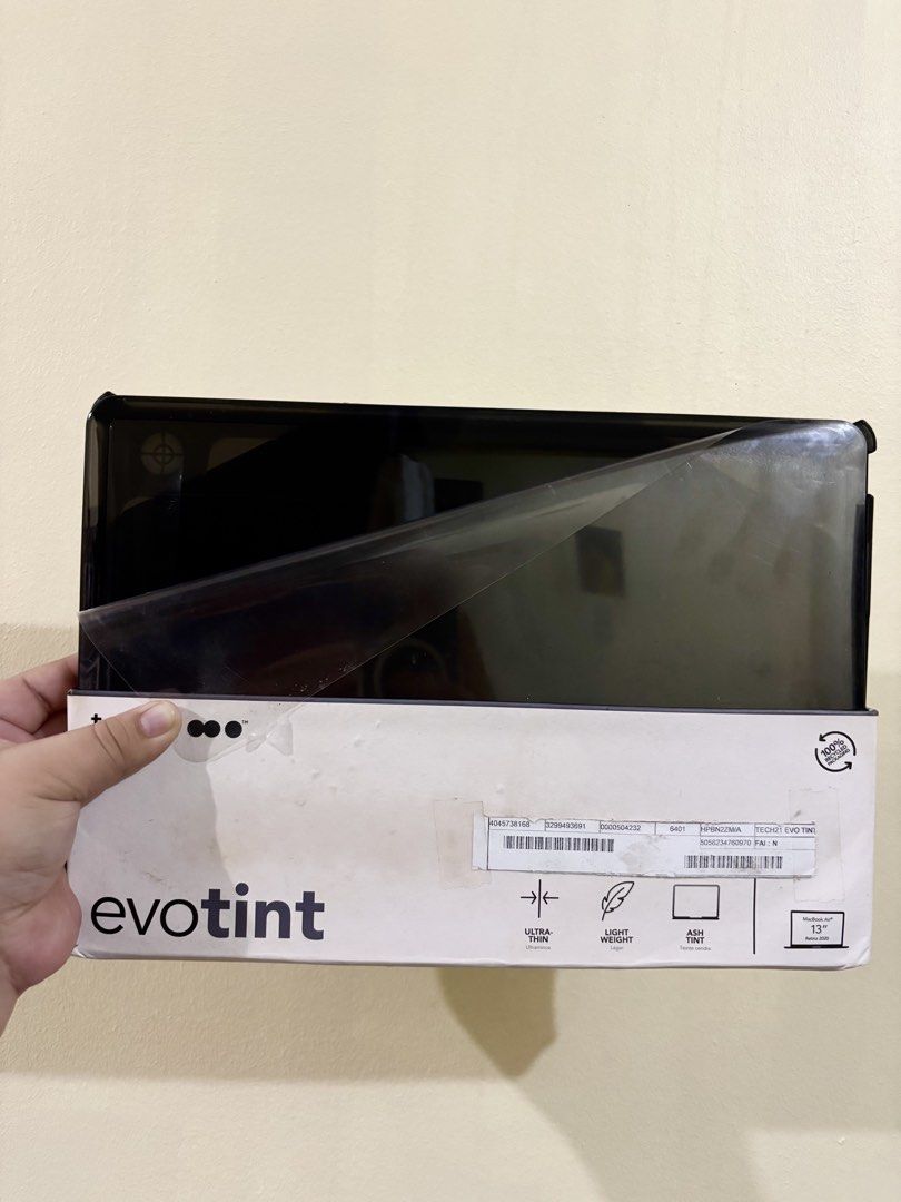 ORIGINAL TECH21 EVO TINT / CLEAR FOR MACBOOK AIR & PRO 13” (Category: Cases & Sleeves) located in Manila. Submitted by ar_aguas08 (Listing ID 1455498455, Image 3). Description: AMZ PULLED OUT PASSED AS BRAND NEW WITH CASE PROTECTOR INTACT WITH PRICE TAG FOR MACBOOK AIR & PRO 13” CLEAR AND TINTED AVAILABLE LALAMOVE OR JNT LAS PIÑAS LOCATION .