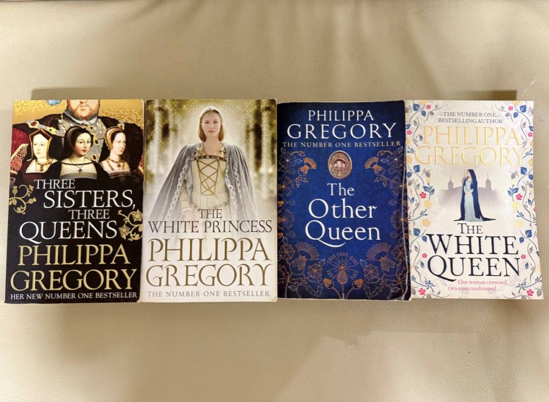 Philippa Gregory Historical Fiction Books (Category: Storybooks) located in Antipolo. Submitted by chapchae (Listing ID 1455423589, Image 1). Description: - Set of 4 Philippa Gregory historical fiction books. - Titles included: Three Sisters, Three Queens SOLD The White Princess The Other Queen The White Queen - Perfect for fans of Tudor history and royal drama. - Php 99 each.