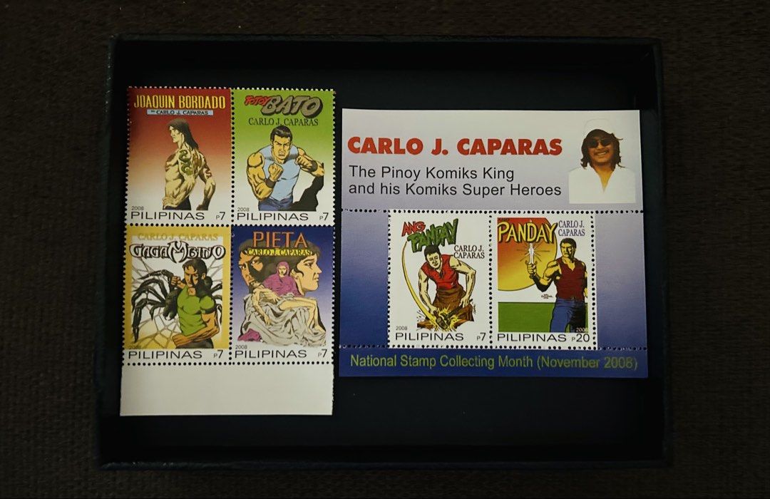Philippine Stamps : 2008 Carlo Caparas Comics Set (Category: Stamps & Prints) located in Binan City. Submitted by impulsebuyer12 (Listing ID 1455365229, Image 1). Description: For collection purposes.