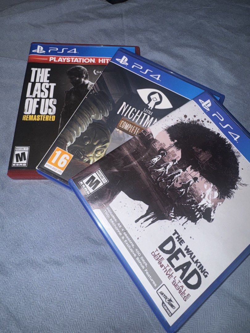 PS4 GAMES (Category: PlayStation) located in Manila. Submitted by allianahg (Listing ID 1455418529, Image 2). Description: 750 EACH - The Walking Dead (SOLD) - Little Nightmares (SOLD) - The Last Of Us ALL NO SCRATCHES AND GOOD CONDITION RFS: Finished the last of us and the two are just played once or twice..