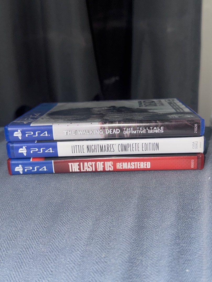 PS4 GAMES (Category: PlayStation) located in Manila. Submitted by allianahg (Listing ID 1455418529, Image 1). Description: 750 EACH - The Walking Dead (SOLD) - Little Nightmares (SOLD) - The Last Of Us ALL NO SCRATCHES AND GOOD CONDITION RFS: Finished the last of us and the two are just played once or twice..
