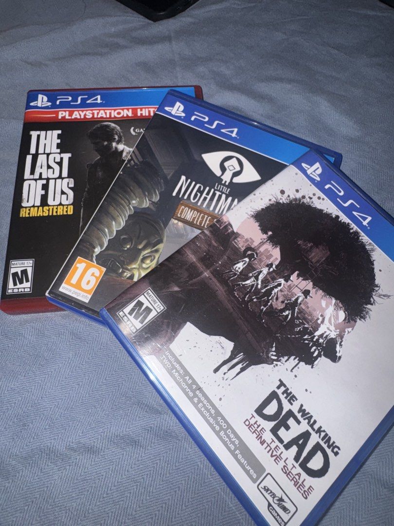 PS4 GAMES (Category: PlayStation) located in Manila. Submitted by allianahg (Listing ID 1455418529, Image 3). Description: 750 EACH - The Walking Dead (SOLD) - Little Nightmares (SOLD) - The Last Of Us ALL NO SCRATCHES AND GOOD CONDITION RFS: Finished the last of us and the two are just played once or twice..