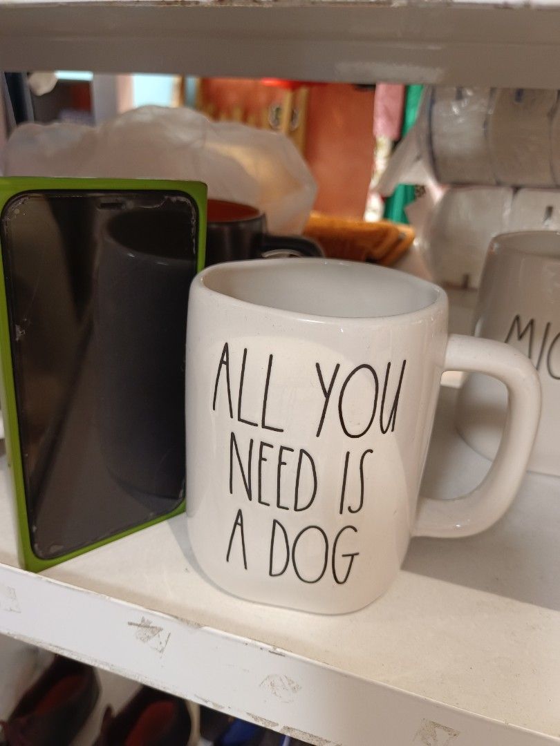 Rae Dunn Inspired Mugs - Various Sayings (Category: Coffee & Tea Tableware) located in Paranaque City. Submitted by Moxie_Identity_Store (Listing ID 1455420387, Image 1). Description: Large mug Hand made Engraved design P400 only - Rae Dunn inspired mug set - Available Designs: 'All You Need Is A Dog', 'Self Made', 'Love Wins', 'Grandma', ' Class' - Color Options: White, Red, Pink, Black - Ideal for coffee, tea, or as a thoughtful gift - Adds a t