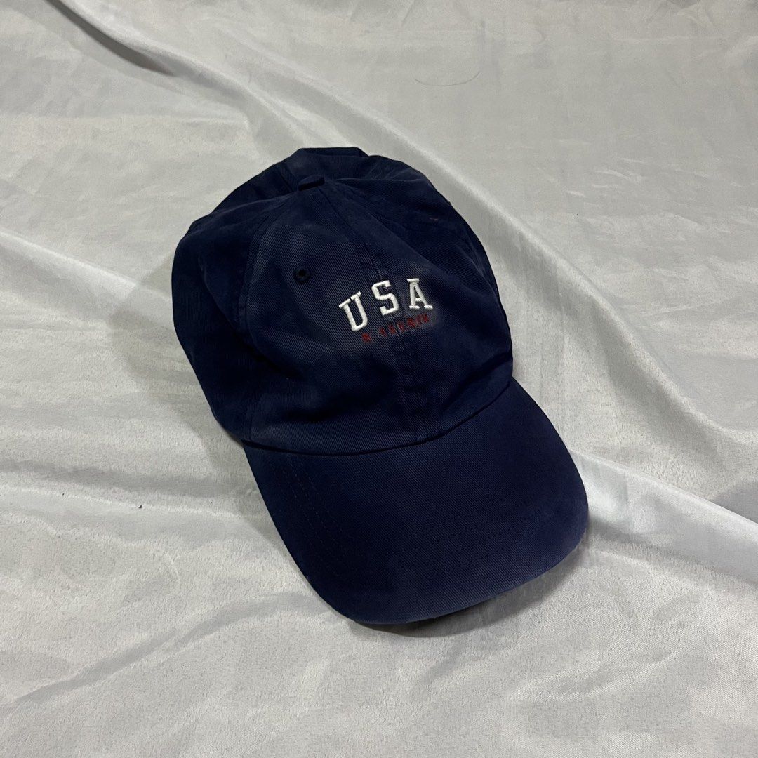 RL USA Cap Authentic (Category: Caps & Hats) located in Muntinlupa City. Submitted by ninenine.collective (Listing ID 1455323637, Image 1). Description: P 550 only authentic used faded need wash.