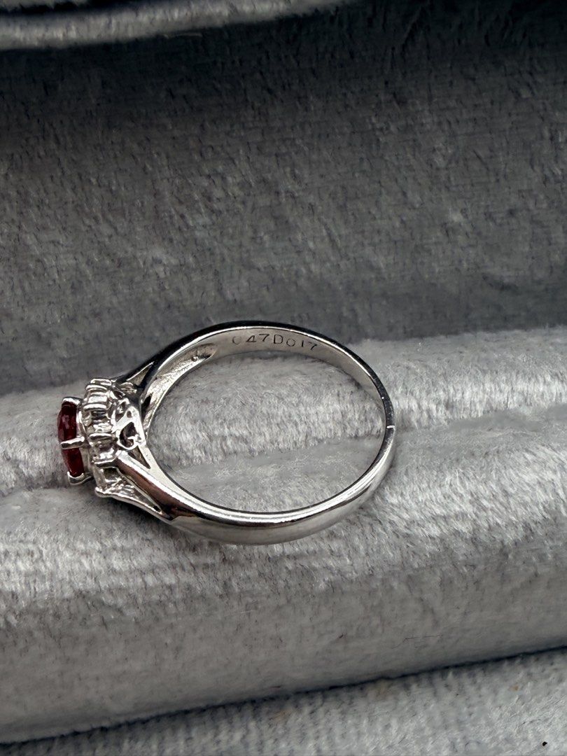 Ruby Diamond Ring (Category: Rings) located in Singapore. Submitted by Tenasious (Listing ID 1455416557, Image 3). Description: ✨ Ruby & Diamond — A Timeless Classic ✨ This classic piece is a definite stunner — a masterful combination of a beautiful natural ruby and sparkling natural diamond, set in elegant Platinum. ❤️💎 ❤️ Natural Ruby: 0.47 Carat 💎 Natural Diamond: 0.17 Carat ✨ Metal: PT850 Platinum — Hallmarked ⚖️ Weight: 2.99 grams 💍 Ring 
