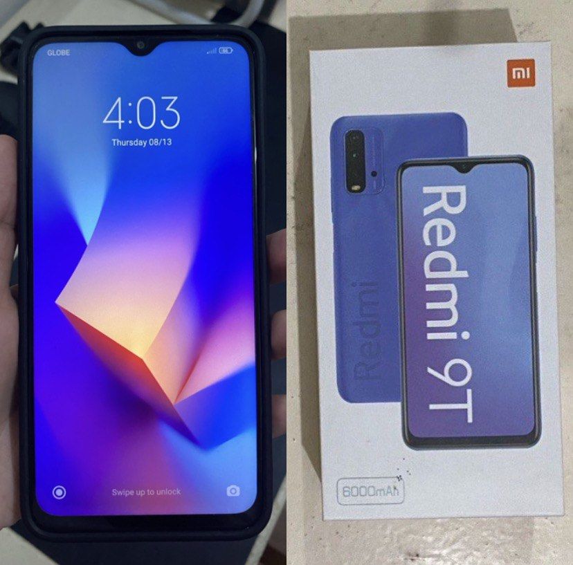 RUSH COD! Xiaomi Redmi 9T 128gb with original box | FREE brand new silicone case & DITO sim (Category: Xiaomi) located in Quezon City. Submitted by shvtb1 (Listing ID 1448767525, Image 1). Description: RUSH COD! Xiaomi Redmi 9T 128gb with original box | FREE brand new silicone case & DITO sim Dual sim, great camera, good as backup phone. ✅ INCLUSIONS: - Xiaomi Redmi 9T unit - brand new silicone case - brand new DITO sim - original box, manuals, s