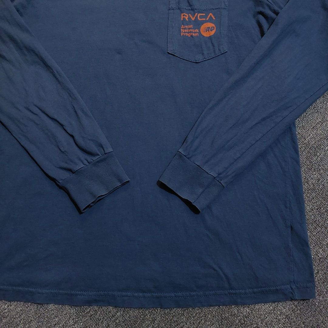 RVCA Artist Network Program Long Sleeve T-Shirt (Category: Tshirts & Polo Shirts ) located in Cebu City. Submitted by thrift.thriftly (Listing ID 1455446104, Image 3). Description: size: medium dimes: 20.5x29 condition: excellent color rate: 9.8/10 issues: sign of use .