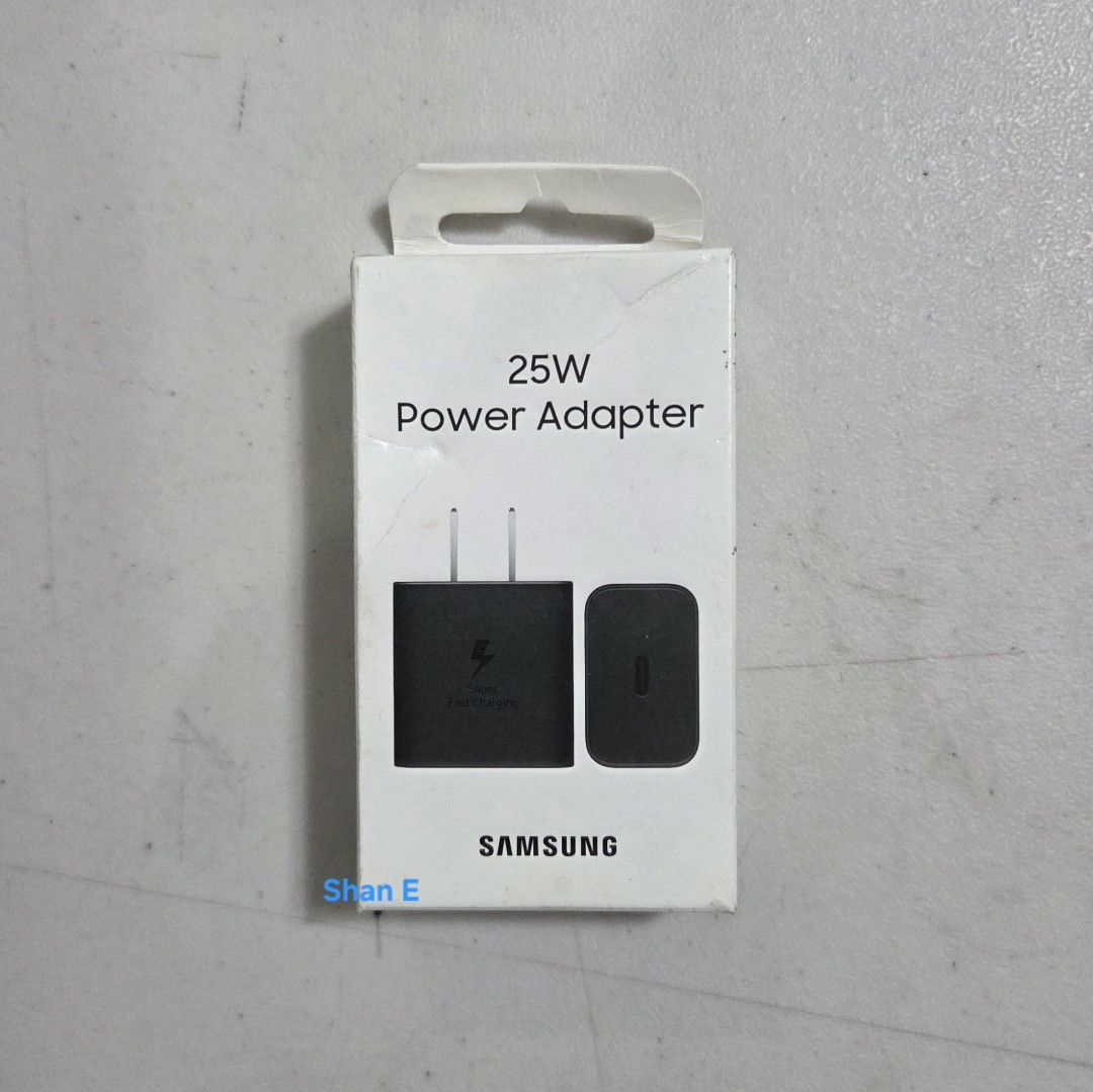 Samsung 25W Super Fast Charger Adapter (Category: Electrical, Adaptors & Sockets) located in Mandaluyong City. Submitted by sha_17v (Listing ID 1455346190, Image 1). Description: Rfs: Need funds Brand new, opened but never used Open to negotiation •Ensures super fast charging for compatible Samsung devices •Ideal for quick power-ups MoP: Gcash/ Maya/ BDO/ BPI MoD: Grab/ Lalamove/ Gogoexpress Loc: Mandaluyong (along Shaw Blvd).