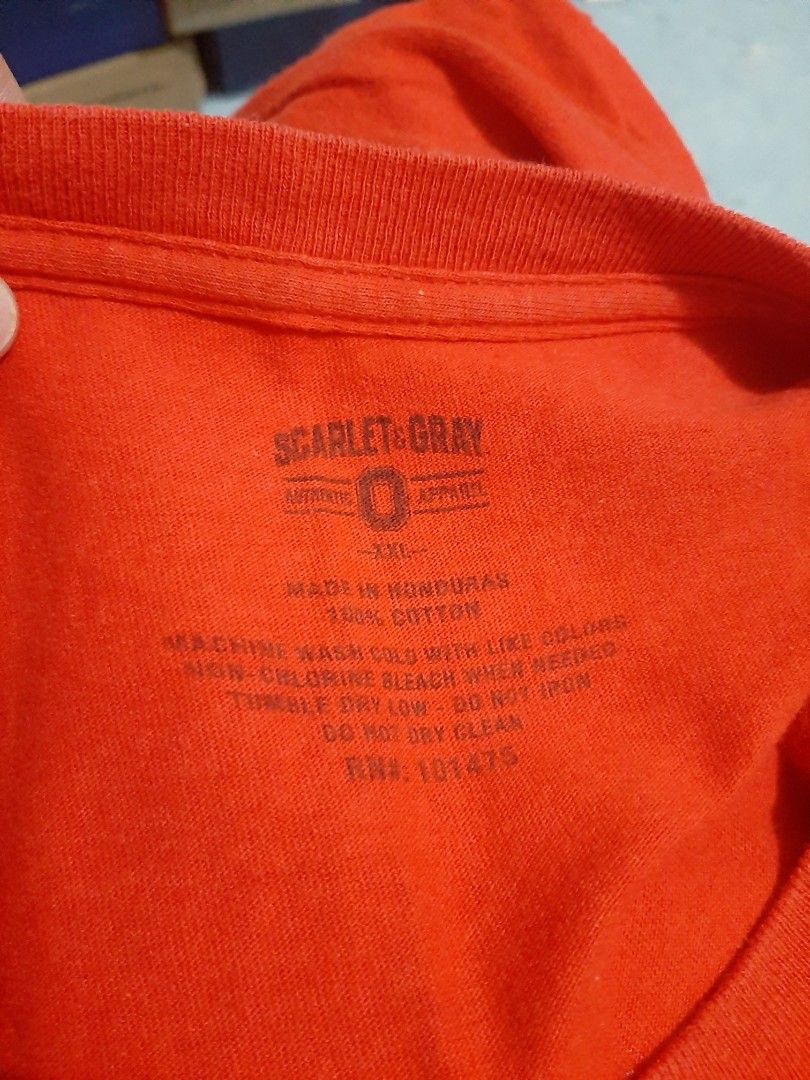 Scarlet & Gray x Ohio State Buckeyes Long Sleeve (Category: Tshirts & Polo Shirts ) located in Cavite. Submitted by dimesandthreadsph (Listing ID 1455478950, Image 2). Description: Scarlet & Gray x Ohio State Buckeyes Long Sleeve Price: 150ph Size: 2XL Length: 30 Width: 25.5 Color Rate: 9/10 Excellent condition. No issue. No downpayment, no reservation. Color may vary due to lighting. Payment - PM for details. Shipment - PM for details. (Buyer wi