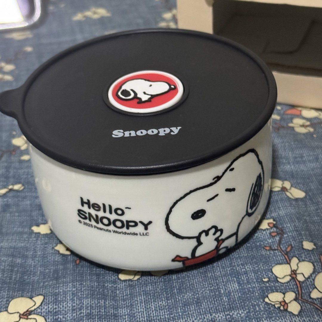 snoopy ceramic bowl (Category: Dinnerware & Cutlery) located in Lipa City. Submitted by aye.nah (Listing ID 1455459704, Image 2). Description: ᝰ snoopy ceramic bowl [ authentic! bought it fr cebu kkv ] — ₱399 + sf & pf • price is still nego IF SURE BUYER • good condition ! x sensi. USED ONCE ONLY • with box & paper bag (sira front box but still good condi) ACTUAL PICTURES POSTED. PM ME IF INTERESTED.