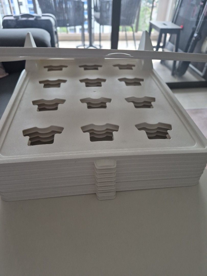 Stackable clothes tray 10pcs (Category: Storage Boxes & Baskets) located in Singapore. Submitted by muhd.anwarayun (Listing ID 1455337993, Image 2). Description: Selling to declutter house. .