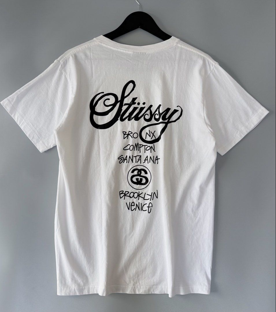 Stussy gold logo (Category: Tshirts & Polo Shirts ) located in Cebu City. Submitted by bestpicked (Listing ID 1455405438, Image 3). Description: Authentic Excellent condition Size Medium on tag Dimension 20x27 inches No issue Location- Cebu City We ship nationwide Mod payment - Bank transfer/Gcash.