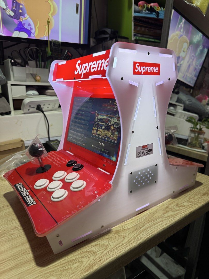 Superman Retro Arcade Games (Category: Nintendo) located in Paranaque City. Submitted by icko007 (Listing ID 1455437671, Image 2). Description: Supreme Retro Arcade Games Dual 2player Brandnew! 8200 Games!! nostalgia Batang 90’s! With box po see picstures Pwede kayo mag laro ng Anak mo or Gawing Negosyo hehe Price 9999 Only No Rush Shipping /Dibs now pay now Location Paranaque Payment Gcash/Bpi Shipping Lalamove/Lbc Buyers Risk / Fee ‼️Seller is 