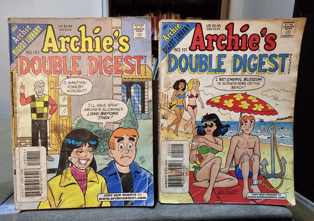 THE ARCHIE LIBRARY Archie's Double Digest Comic Book (Category: Comics & Manga) located in Quezon City. Submitted by charliebrown_olx (Listing ID 1455338934, Image 2). Description: • P90.00 Each • No Missing or Torn Pages, WYSIWYG • Sorry Last Price Already ▪︎ Pickup only at Obudan St Brgy Manresa QC (D.Tuazon St/Banawe St) ▪︎ Shipping thru J&T only ▪︎ GCash Payment TFL! (Richie Rich).