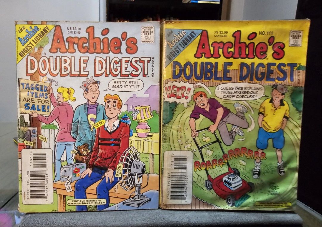 THE ARCHIE LIBRARY Archie's Double Digest Comic Book (Category: Comics & Manga) located in Quezon City. Submitted by charliebrown_olx (Listing ID 1455338934, Image 3). Description: • P90.00 Each • No Missing or Torn Pages, WYSIWYG • Sorry Last Price Already ▪︎ Pickup only at Obudan St Brgy Manresa QC (D.Tuazon St/Banawe St) ▪︎ Shipping thru J&T only ▪︎ GCash Payment TFL! (Richie Rich).