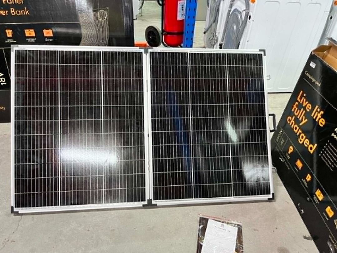 VOLTX 18v 200w Folding Solar Panel Portable Power Bank (Category: Hiking & Camping) located in Muntinlupa City. Submitted by affordable_surplus.1 (Listing ID 1455398968, Image 2). Description: VOLTX 18v 200w Folding Solar Panel Portable Power Bank Surplus From Australia Price: 8,500 Contact Reine - 09611741423.