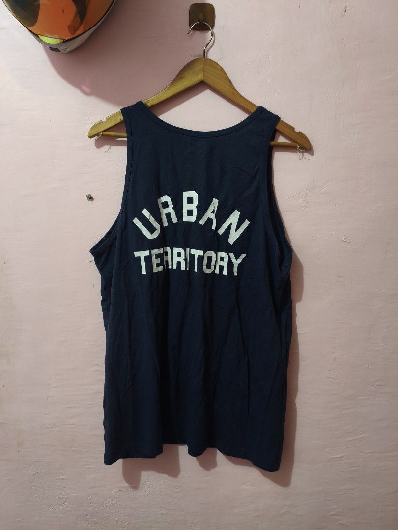 WTAPS "Urban Territory" Tank Top Navy Medium (Category: Tshirts & Polo Shirts ) located in Paranaque City. Submitted by glendel_04 (Listing ID 1455334257, Image 2). Description: Excellent cond. Med - Large Need wash ✅.