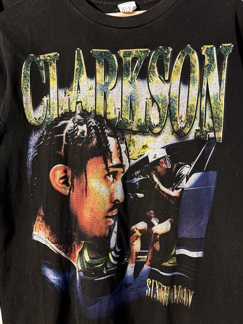 Y2k CLARKSON (Category: Tshirts & Polo Shirts ) located in San Jose. Submitted by jerown (Listing ID 1455370860, Image 3). Description: •L28 x W20 •COLOR RATE 9/10 (SOME PART FADE SEE PHOTOS SHOW •GOOD CONDITION NO PINHOLE SEE PHOTOS.