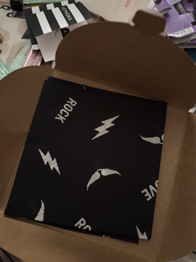 Zadig & Voltaire (Parfums) Bandana (Category: Luxury Accessories) located in Cabuyao City. Submitted by nevernotdecluttering (Listing ID 1455440594, Image 3). Description: got it from Sephora 21.5" x 21.5" 100% cotton +₱54 SF via J&T ship out usually every Sunday.
