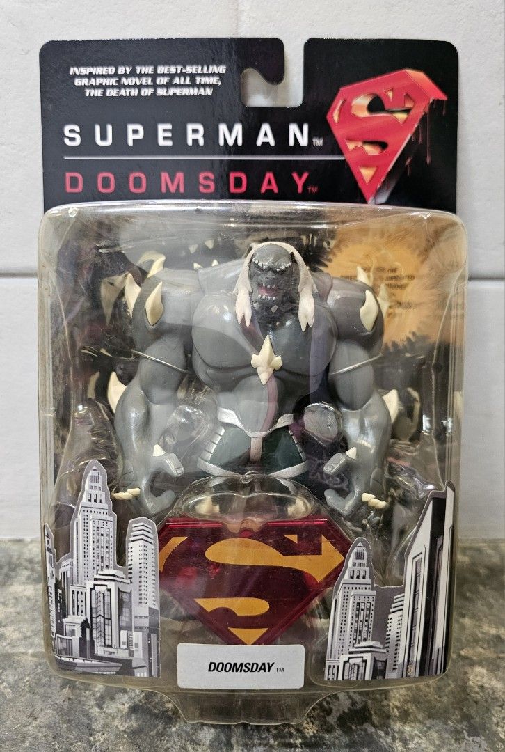 2007 DC Direct SUPERMAN DOOMSDAY Series Complete Set (Category: Vintage Collectibles) located in Quezon City. Submitted by charliebrown_olx (Listing ID 1455626053, Image 3). Description: • Set Sale Only • Set Price: P3,500.00 • Set Includes 1. SUPERMAN 2. DOOMSDAY 3. BLACKSUIT SUPERMAN 4. LEX LUTHOR & SUPERMAN ROBOT • New, Factory Sealed • Mint on Near Mint Cards, WYSIWYG • Sorry Last Price Already ▪︎ Pickup only at Obudan St Brgy Manresa QC (D.T