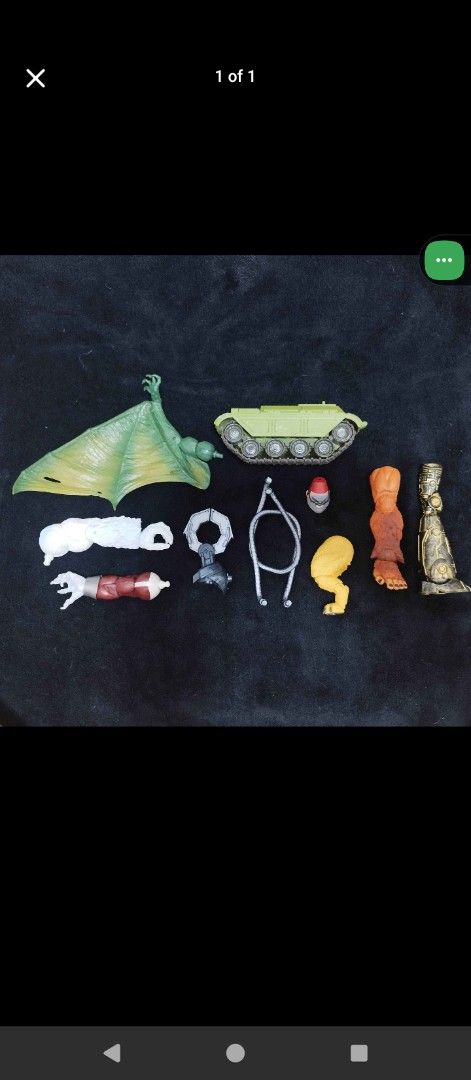 Action Figure Lot - Tank, Dragon, Accessories (Category: Action & Battle Toys) located in Manila. Submitted by j91693 (Listing ID 1455609059, Image 1). Description: Set sale, marvel legends baf parts who pays first gets the items, gcash/bank transfer for payment. buyer pays/booked for shipping, taguig loc..