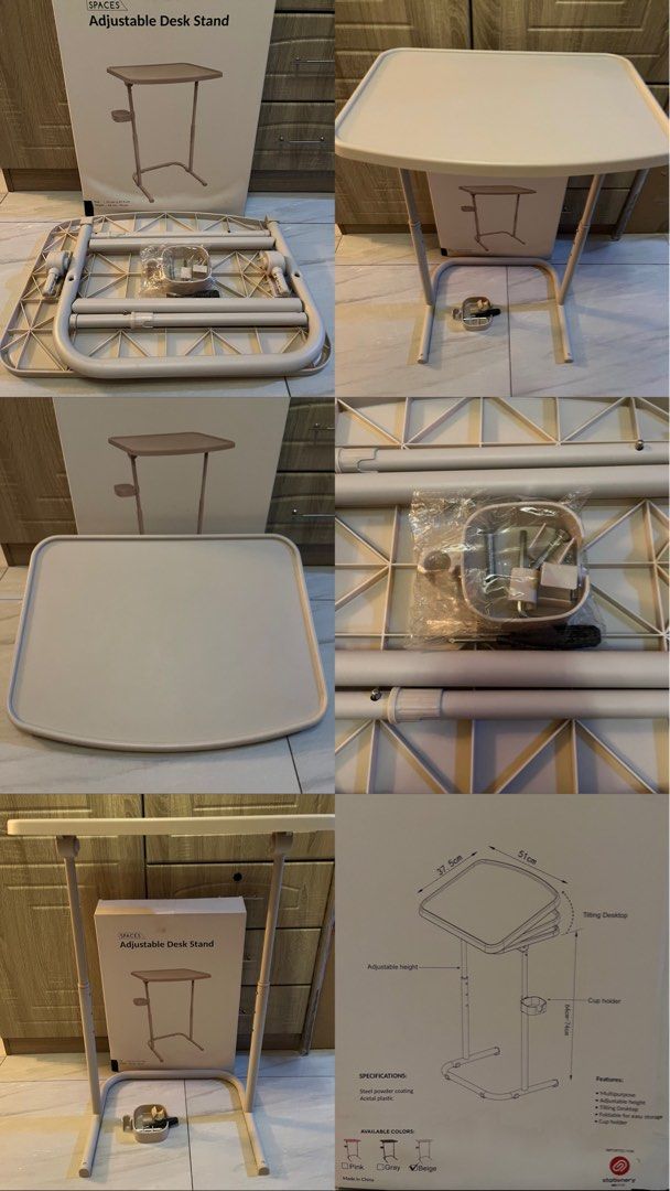 Adjustable Desk Stand (Category: Home Improvement Tools & Accessories) located in Manila. Submitted by shopthisstuff (Listing ID 1455573552, Image 3). Description: Adjustable Desk Stand - complete with box - like new, used one time for 2 days only - for size and more details, pls check photos ₱ 800.