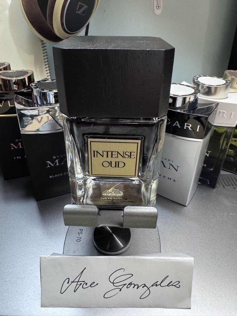 Arabian Onyx Intense Perfume (Category: Fragrance & Deodorants) located in Taguig. Submitted by ayzee2019 (Listing ID 1455510182, Image 3). Description: - Intense Oud EDP - Bottles are full or nearly full. - Perfect for night wear or special occasions. - smells like fruity grape juice RFS : Unload to Reload loc : Taguig.