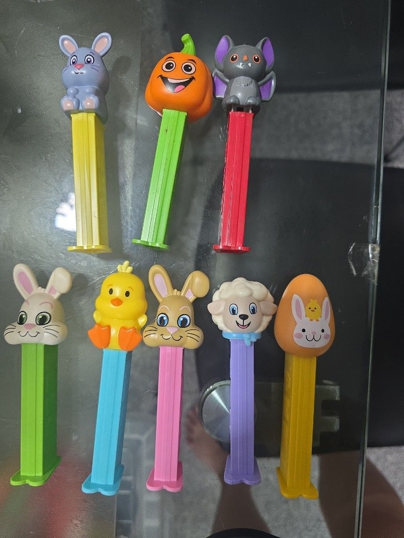 ASSORTED PEZ (Category: Action & Battle Toys) located in Singapore. Submitted by shopsprees (Listing ID 1455632313, Image 2). Description: one for $2 purchase 10 or more, $1 each shelf 15 b15.