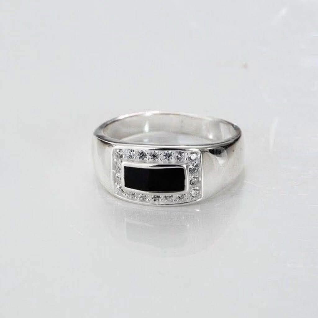 Authentic 925 Sterling Silver Black Onyx Men Rings (Category: Jewelry) located in Manila. Submitted by pulzerasjewelry (Listing ID 1455577956, Image 3). Description: 100% Authentic 925 Silver Authentic Sterling Silver made in Italy ✔️Authentic 92.5 Sterling Silver ✔️Authentic Silver ✔️Zirconian Stone ✔️Made in Italy •Same day delivery for Metro Manila via Lalamove/Grab🛵 •LBC Shipment for Provinces area •Tiktok Checkout option •Shipping Nationwid
