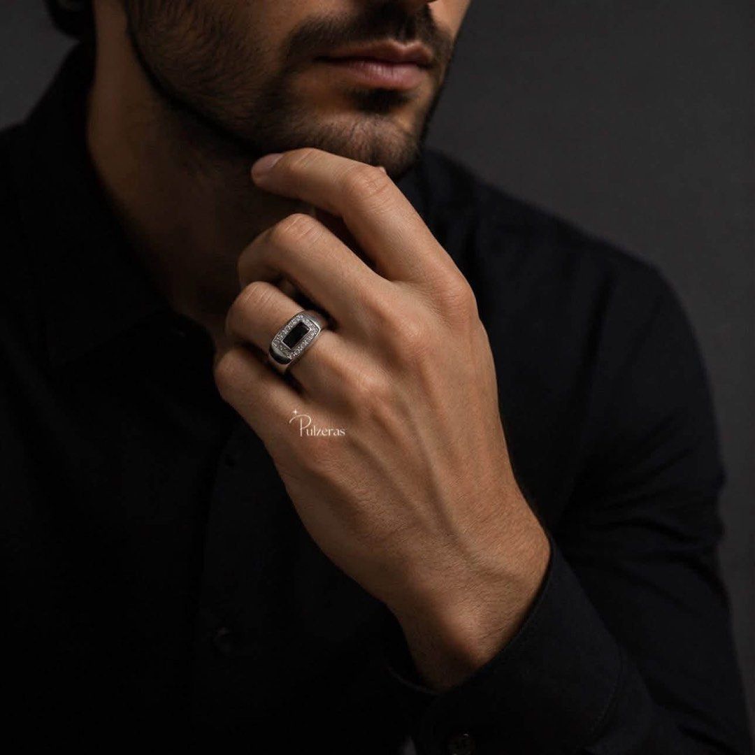 Authentic 925 Sterling Silver Black Onyx Men Rings (Category: Jewelry) located in Manila. Submitted by pulzerasjewelry (Listing ID 1455577956, Image 2). Description: 100% Authentic 925 Silver Authentic Sterling Silver made in Italy ✔️Authentic 92.5 Sterling Silver ✔️Authentic Silver ✔️Zirconian Stone ✔️Made in Italy •Same day delivery for Metro Manila via Lalamove/Grab🛵 •LBC Shipment for Provinces area •Tiktok Checkout option •Shipping Nationwid