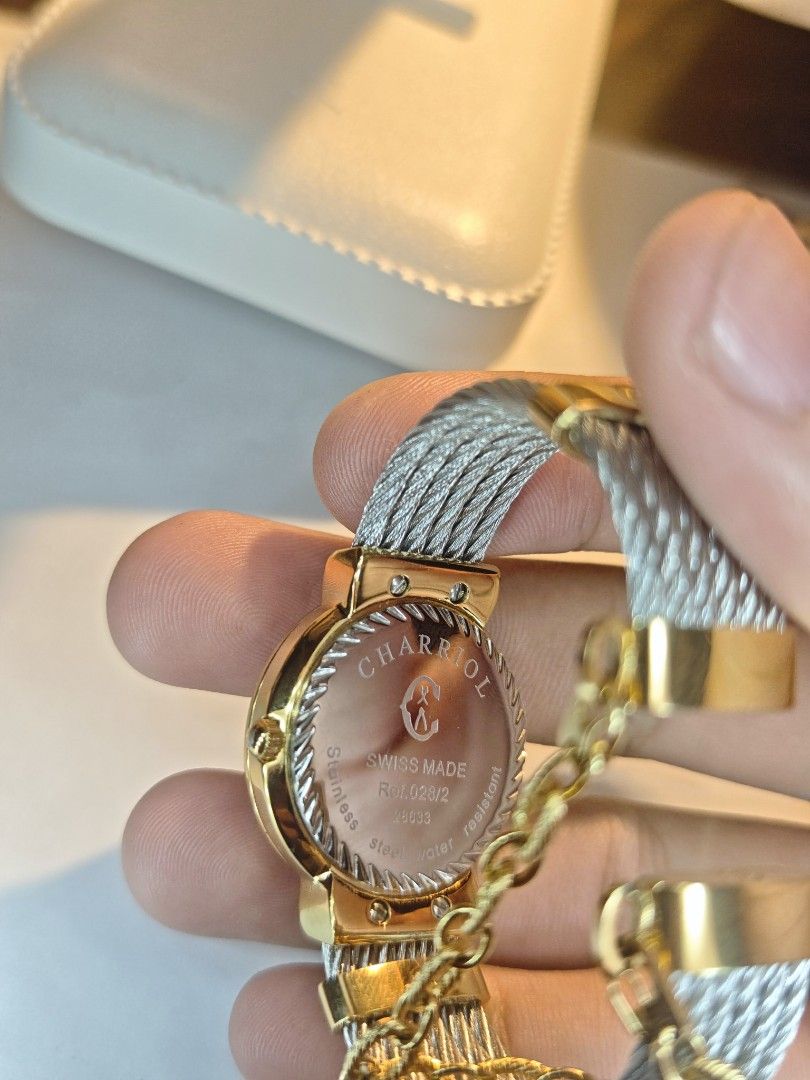 Authentic Charriol St-Tropez (Category: Luxury Watches) located in Naga. Submitted by thecasualcookie (Listing ID 1454887950, Image 2). Description: Authentic Charriol St-Tropez, Swiss-made, genuine Mother of Pearl dial, pristine condition, working perfectly.