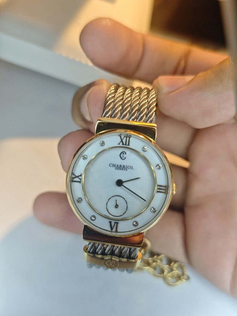 Authentic Charriol St-Tropez (Category: Luxury Watches) located in Naga. Submitted by thecasualcookie (Listing ID 1454887950, Image 3). Description: Authentic Charriol St-Tropez, Swiss-made, genuine Mother of Pearl dial, pristine condition, working perfectly.