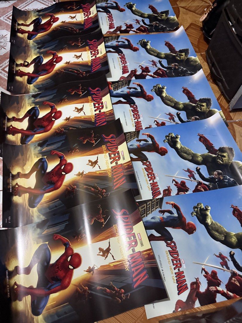 Authentic Spider-Man: Brand new day Posters from ayala (Category: Stamps & Prints) located in Malabon City. Submitted by djvitv (Listing ID 1455625693, Image 2). Description: Authentic Spiderman BND poster🕷️ from Ayala. Selling by pair only for 600 only. 300 each. Buying in pair is prio. Authentic not Reprint Pick up at Malabon Area. Shipping via LBC or Lalamove. Pm if interested. Dm lang po - Official Spider-Man posters - Features Spider-Man an