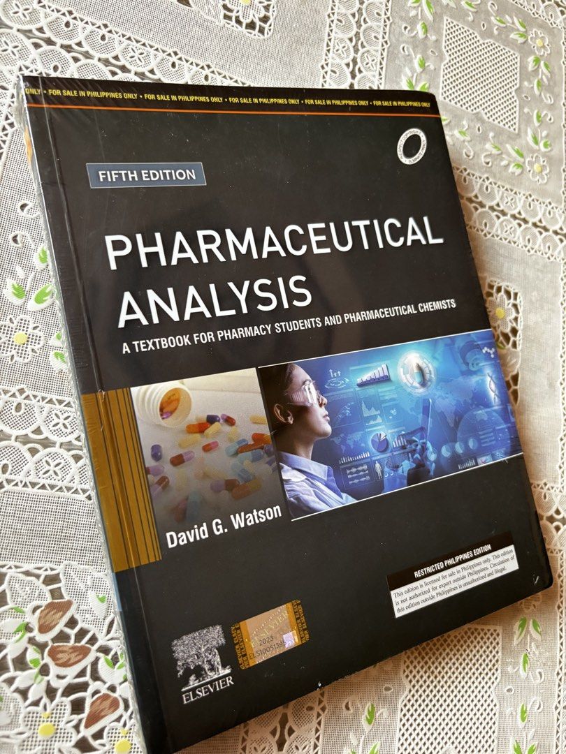 Brand New - Pharmaceutical Analysis Textbook (Category: Textbooks) located in San Pablo. Submitted by asilochelsea (Listing ID 1455562505, Image 3). Description: Selling my BS Pharmacy Books - Brand New - PHARMACEUTICAL ANALYSIS A TEXTBOOK FOR PHARMACY STUDENTS AND PHARMACEUTICAL CHEMISTS 5th Edition - Still Has Sealed Cover - No folds/write-ups/highlights - Never open and never been used - Can give you discount just message me! .