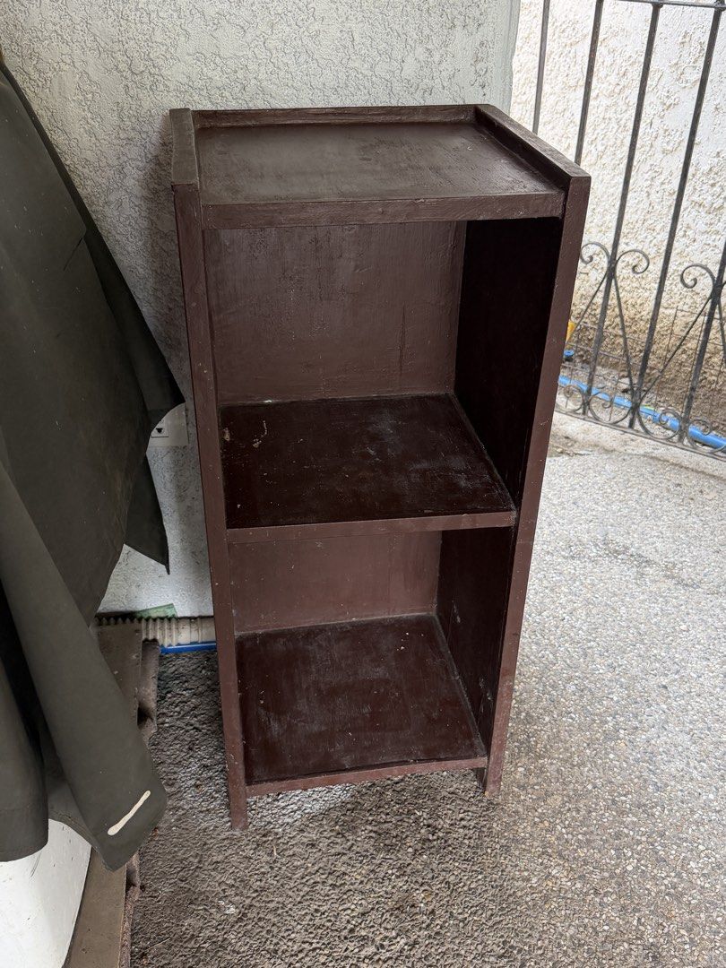Brown 3-Tier Wooden Shelf Unit (Category: Shelves, Cabinets & Racks) located in Paranaque City. Submitted by shopnrepeat_ (Listing ID 1455582908, Image 1). Description: .