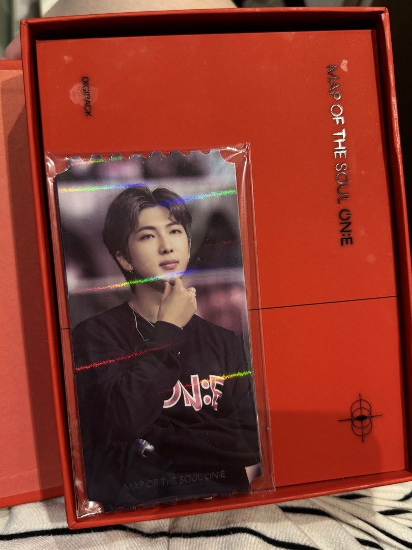 BTS MAP OF THE SOUL DVD (Category: CDs & DVDs) located in Marikina City. Submitted by kmdd27 (Listing ID 1455632392, Image 2). Description: Never used Complete with Jungkook PC 1. OUTBOX 2. DIGIPACK 3. 3 DISCS 4. PHOTOBOOK 5. HOLOGRAM PHOTO TICKET SET (COMPLETE OT7) 6. PHOTOCARD (Jungkook).