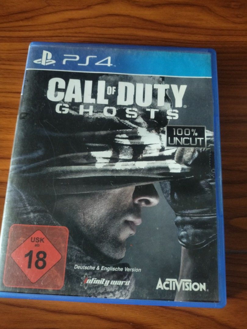 Call of duty Ghosts Uncut (Category: PlayStation) located in Manila. Submitted by coinhunter8 (Listing ID 1455564164, Image 1). Description: Great story love it Gun accuracy is the best graphics is great. Recruit campaign kinda challenging. about a father and two son fighting for democracy Complete mission no dull moment. under the sea and forest and snow amazing campaign and the last part. score 9.8 If you missed to play it one of the best. 18+ 