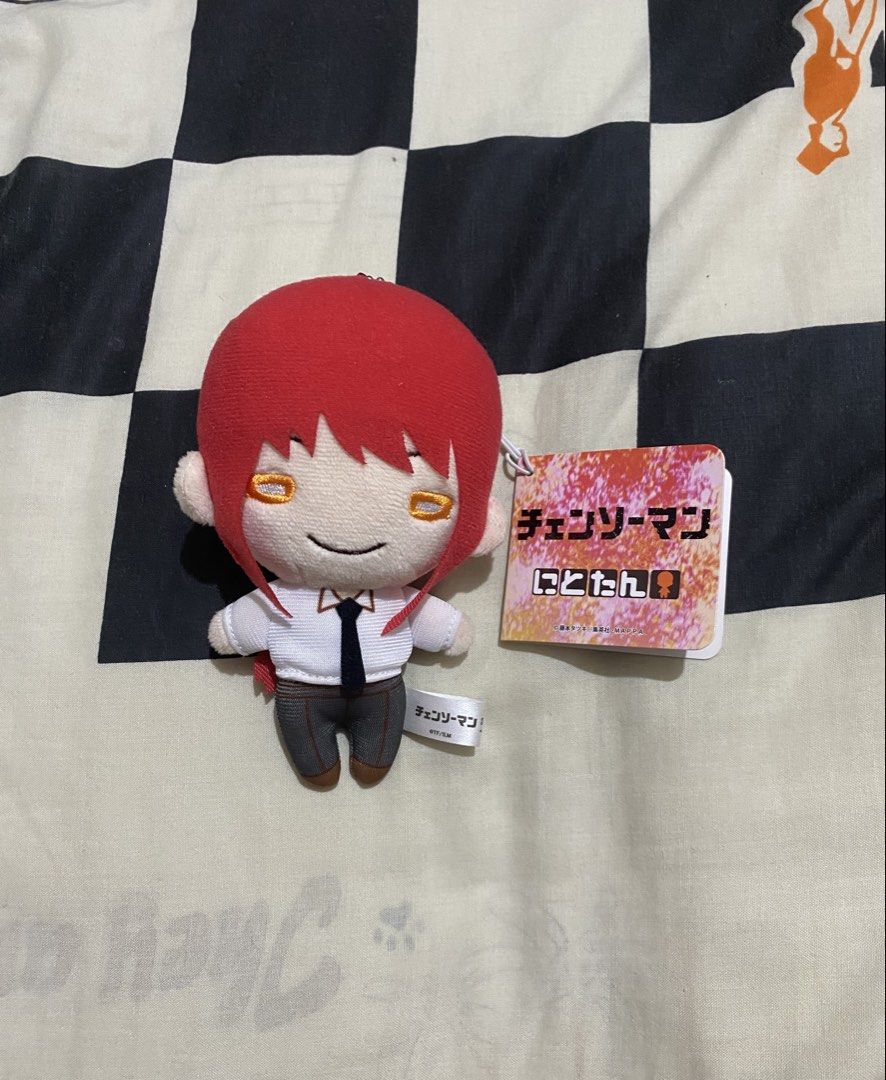 Chainsaw Man Makima Nitotan Official Plush (Category: Plushies & Soft Toys) located in Quezon City. Submitted by du.ruo (Listing ID 1455658503, Image 1). Description: Hello~! Selling my Makima Nitotan for ₱1,100. Please check photos for conditions. - Brand New + with paper tag and etiketa ‼️ - No issues | WYSIWYG - Official Merchandise .