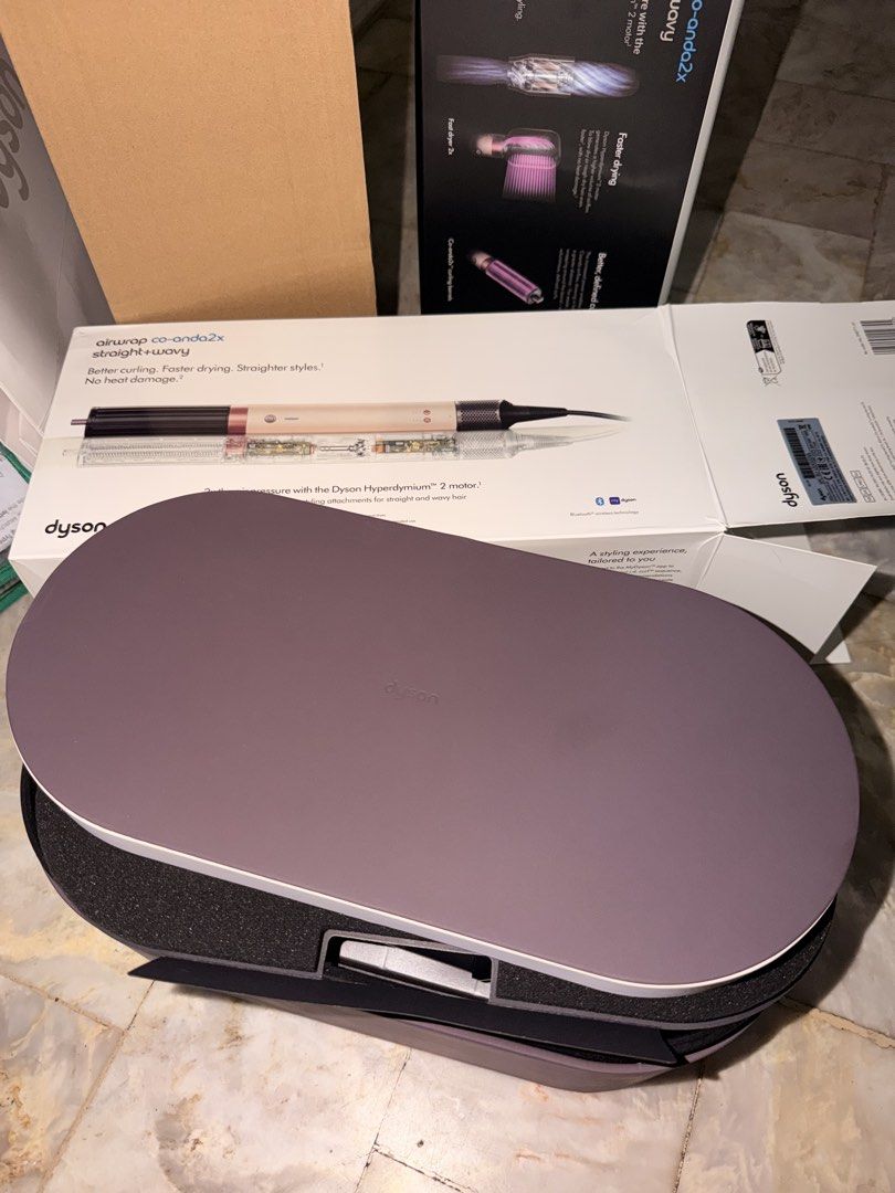 Coandax2 Dyson Airwrap Complete Long Styler (Category: Hair) located in Las Pinas. Submitted by twiceloved24 (Listing ID 1455556975, Image 2). Description: Priced at 38k++ - Dyson Airwrap Complete Long - Achieve straight and wavy styles - Faster drying with no heat damage - Comes with 6 versatile styling attachments - Includes a convenient storage case.