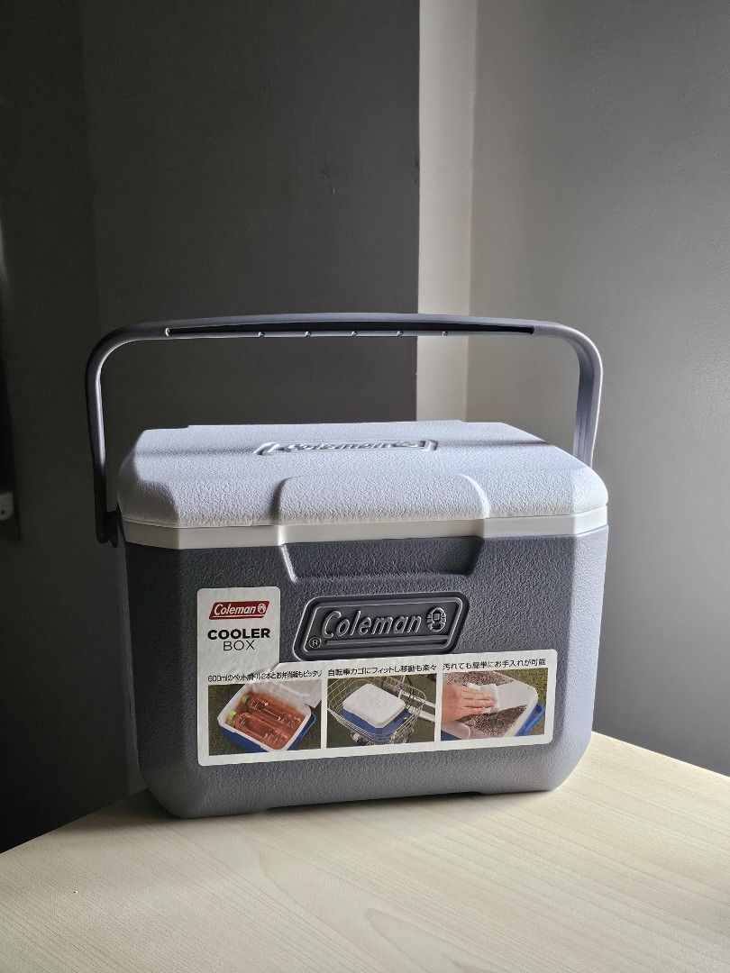 Coleman Cooler Box (Category: Food Organization & Storage) located in Paranaque City. Submitted by mab.villareal (Listing ID 1455656701, Image 1). Description: Bought in Japan. Brand new and unused. RFS: just an extra. decluttering.