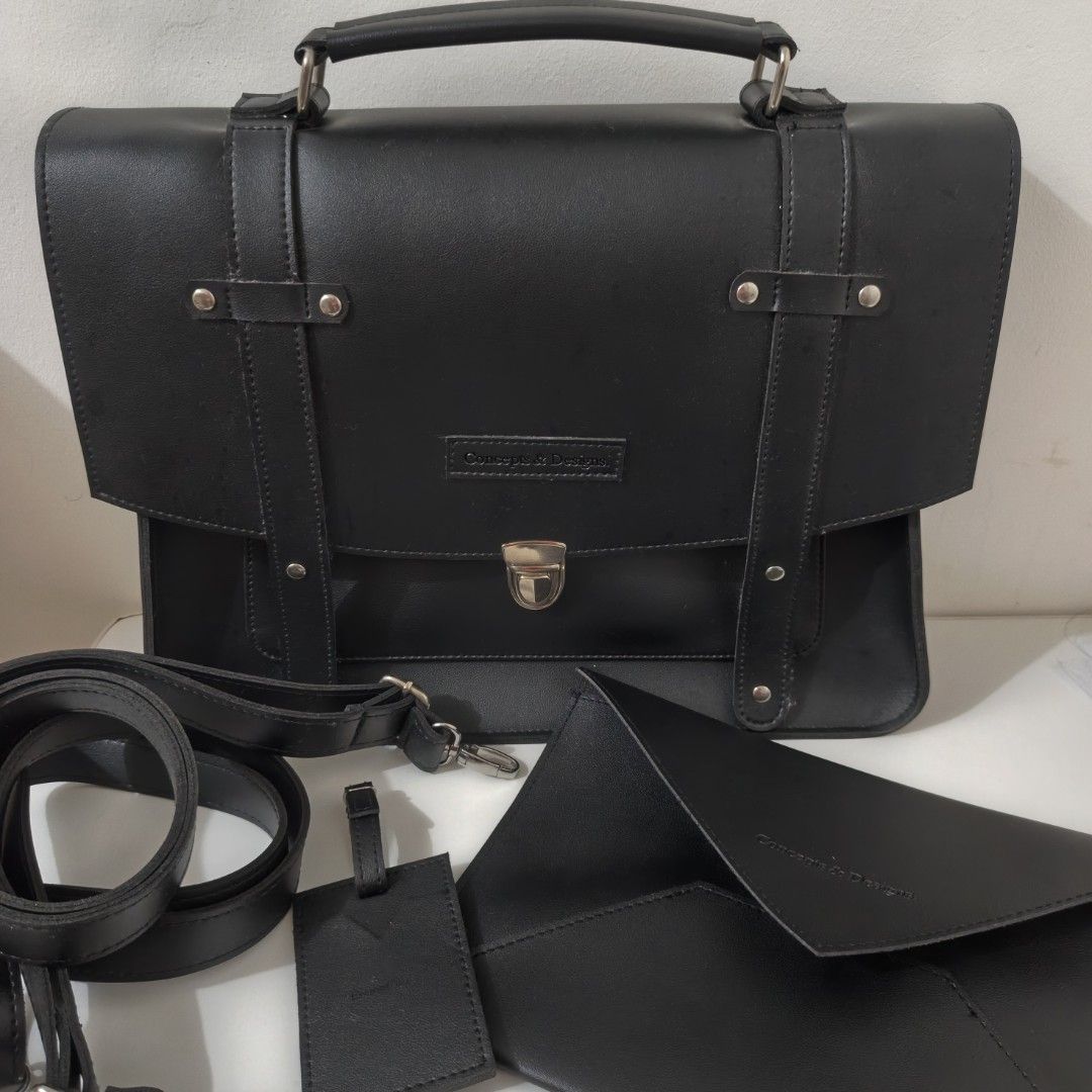 Concepts & Designs - Milan 3 Way Bag (Category: Luxury Bags & Wallets) located in Marikina City. Submitted by jnnsrrn (Listing ID 1455613423, Image 1). Description: Used for a few times only, good as new. Height: 11" Width: 15" - 2PCS ADJUSTABLE/DETACHABLE BAG STRAPS - CAN BE HANDBAG, SLING BAG, BACKPACK.