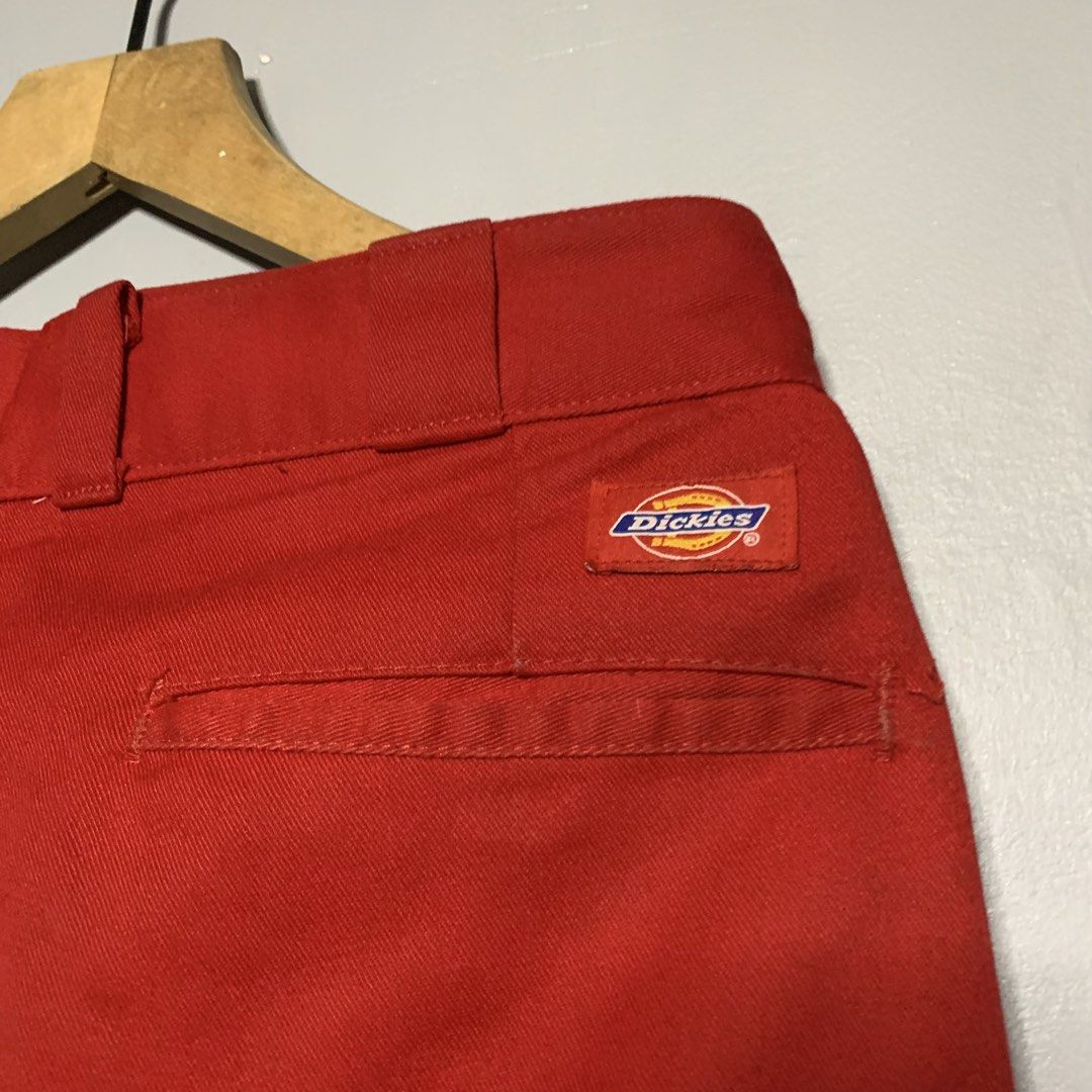 Dickies Red Straight Work Pants (Category: Jeans) located in Manila. Submitted by emplysthrift. (Listing ID 1455591765, Image 3). Description: Waist "31.5 Length "39.5 Thigh 11.7 Hem 9 Excellent Condition Colorrate: 9.8/10 Flaws: minor sign of usage Unli vouch/vc for safe transactions 📲 Location: Laspinas City, Metro Manila, Brngy Talon Uno. 📍 DM IF INTERESTED📥 .