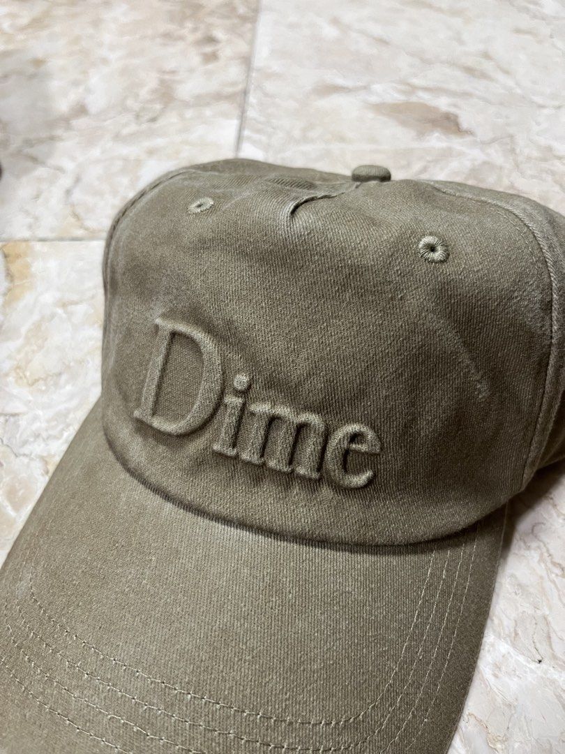 DIME CLASSIC EMBOSSED UNIFORM HAT (Category: Caps & Hats) located in Quezon City. Submitted by headline. (Listing ID 1455658025, Image 1). Description: DIME CLASSIC EMBOSSED UNIFORM HAT UNSTRUCTURED GOLD WASH PANEL HAT EXCELLENT CONDITION FOR ONLY:2,650php +SHIPPING FEE.