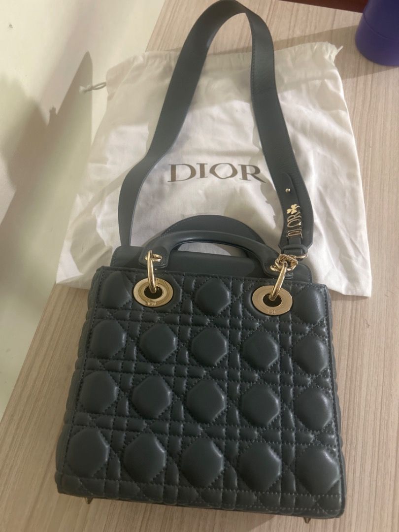 Dior Lady Dior Bag (Category: Luxury Bags & Wallets) located in Cebu City. Submitted by serene_simplicity (Listing ID 1455503044, Image 1). Description: -“OG quality” Classic Dior Lady Dior bag - Color: Dark Grey - Hardware: Gold - Versatile: Top handle or shoulder bag - Includes original dust bag - Ideal for any occasion.