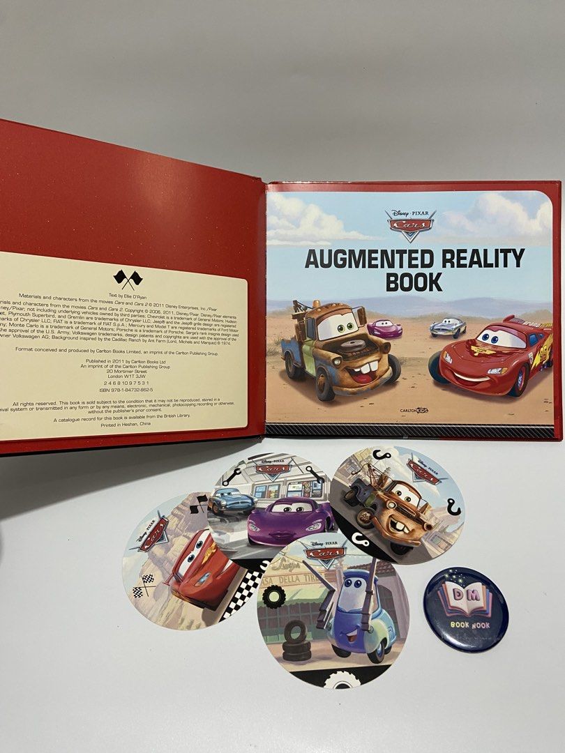 Disney Pixar Cars Augmented Reality Book (Category: Children's Books) located in Caloocan City. Submitted by dmbooknook (Listing ID 1455609911, Image 3). Description: - EUC | Padded hardcover | thick pages - Original AR software is no longer supported by publisher. - Book + AR cards are still perfect for Cars collectors and fans! - Storybook only! DISNEY PIXAR CARS AR BOOK 🚗💨 Featuring Lightning McQueen, Mater + Cars 2 characters! 📌 𝘈𝘭𝘭 𝘪�