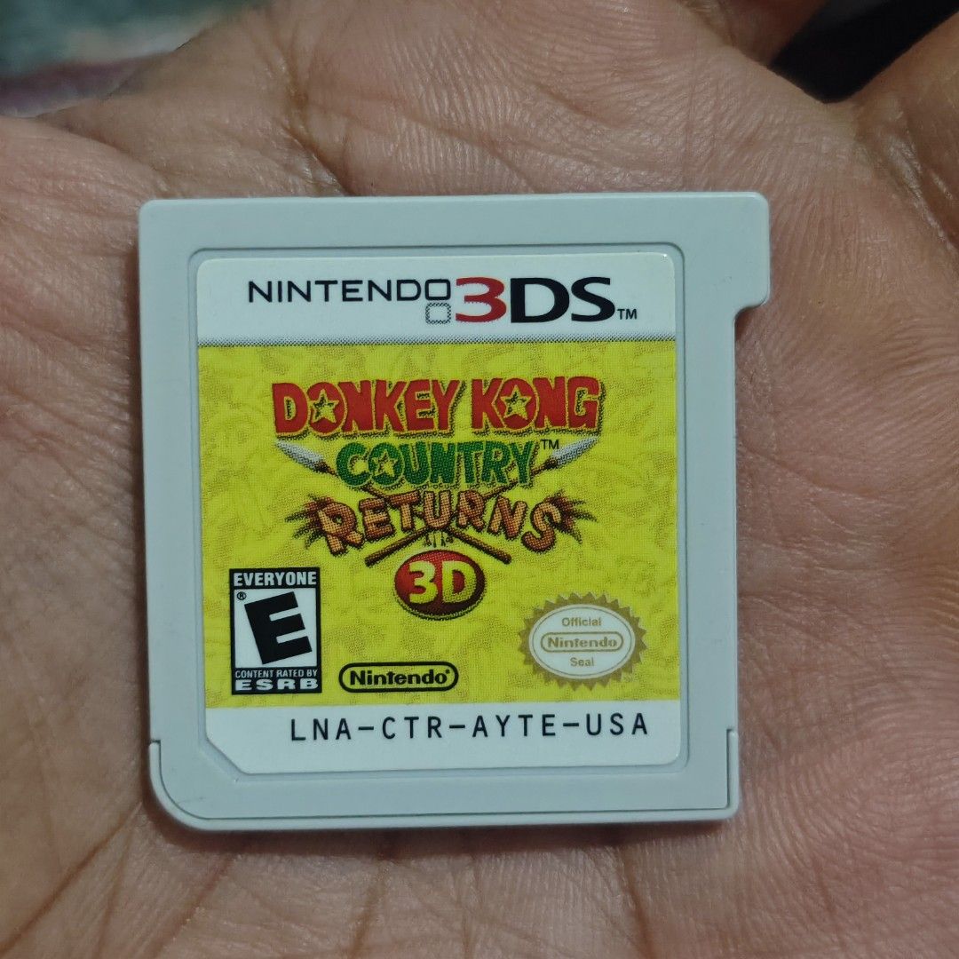Donkey Kong Country Returns 3DS Game (Category: Nintendo) located in Quezon City. Submitted by shopme_gadget30 (Listing ID 1455633701, Image 1). Description: kindly read the details first for sale fixed price good Condition tested and working game card / Cart Only No Case compatible to Nintendo 3DS/2DS usa region Shoopppppeee —,✅ can check out pm for the linnnkkk (If shoopppee check out, price is higher because of shooppppeee deduction qc area me