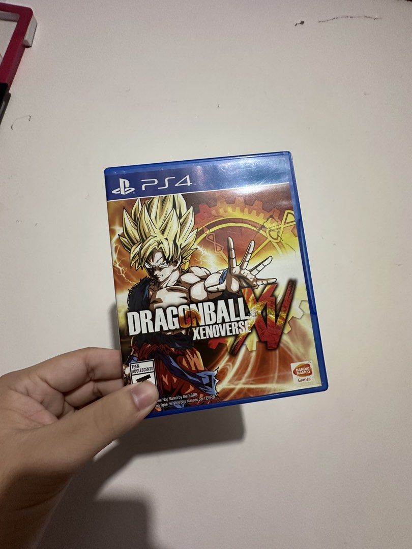 Dragon Ball Xenoverse PS4 Game (Category: PlayStation) located in Las Pinas. Submitted by treyyywayyy (Listing ID 1455640686, Image 1). Description: - Dragon Ball Xenoverse for PlayStation 4 - Create your own Saiyan character - Restore Dragon Ball history - Train with iconic masters - Fight legendary villains - Explore the vast Dragon Ball world - Engage in online battles - A must-have for any Dragon Ball fan.