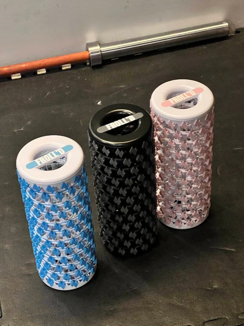 FROLL'D Collapsible Roller (Category: Massage Devices) located in Quezon City. Submitted by _prelovedbylia (Listing ID 1455595474, Image 1). Description: Selling these collapsible foam rollers at a discounted price: • ₱1,200 each (orig. ₱1,499) • ₱2,000 for 2 (orig. ₱2,500) Perfect for active people on the go. Portable, durable, and doesn't compromise on functionality. Limited stocks left in black and pink. Perfect gift as well! Send me a message
